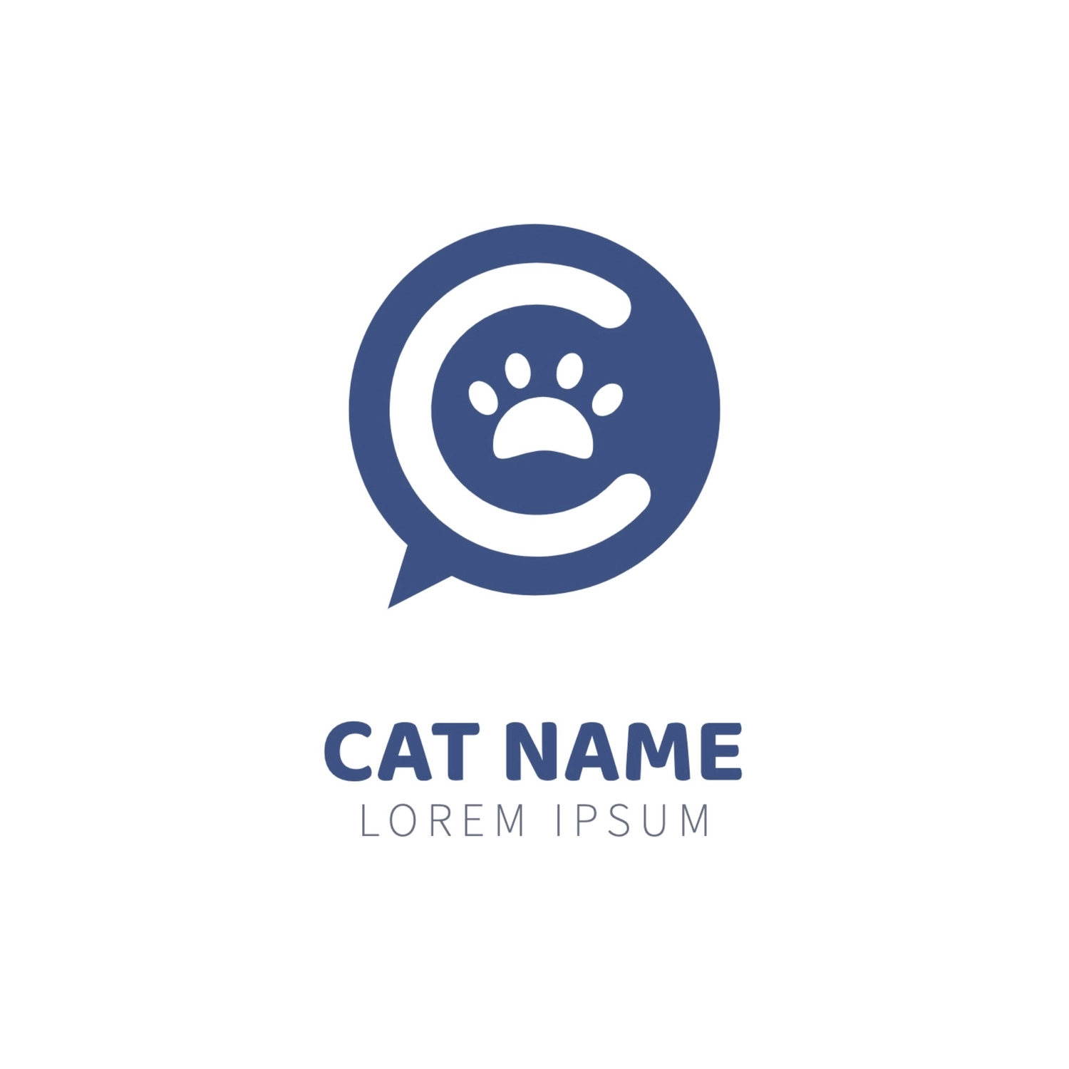猫のロゴ, C, 作成, デザイン, ロゴテンプレート