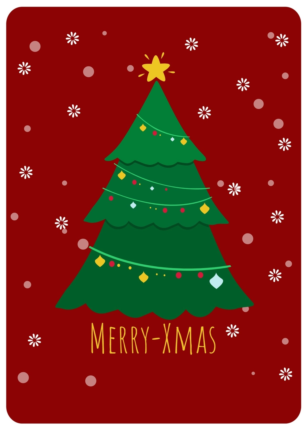 クリスマスグリーティングカード　ツリー, クリスマスツリー, クリスマスカード, 作成, メッセージカードテンプレート