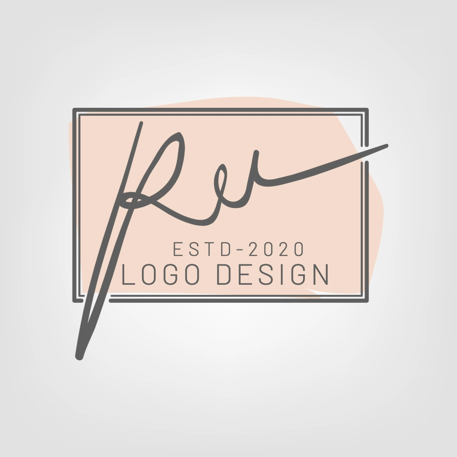筆記体のロゴ, Fashionable, create, design, Logo template