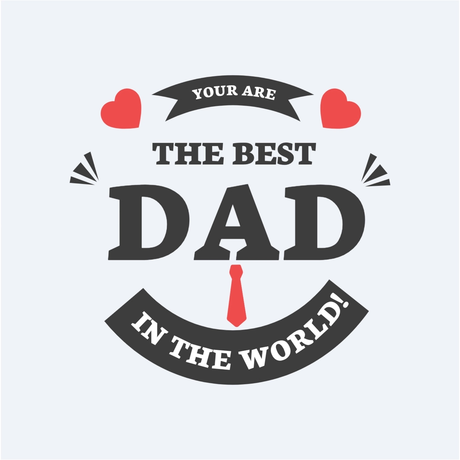 ネクタイの父の日ロゴ, An illustration, create, design, Logo template