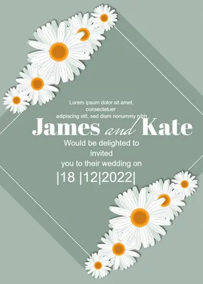 白い花のウェディングカード, greeting card, Greeting, Postcard, Wedding Card template