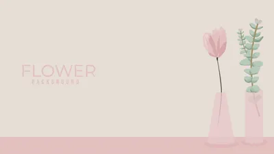 キュートなお花, 花, フラワー, ピンク, Zoomバーチャル背景テンプレート