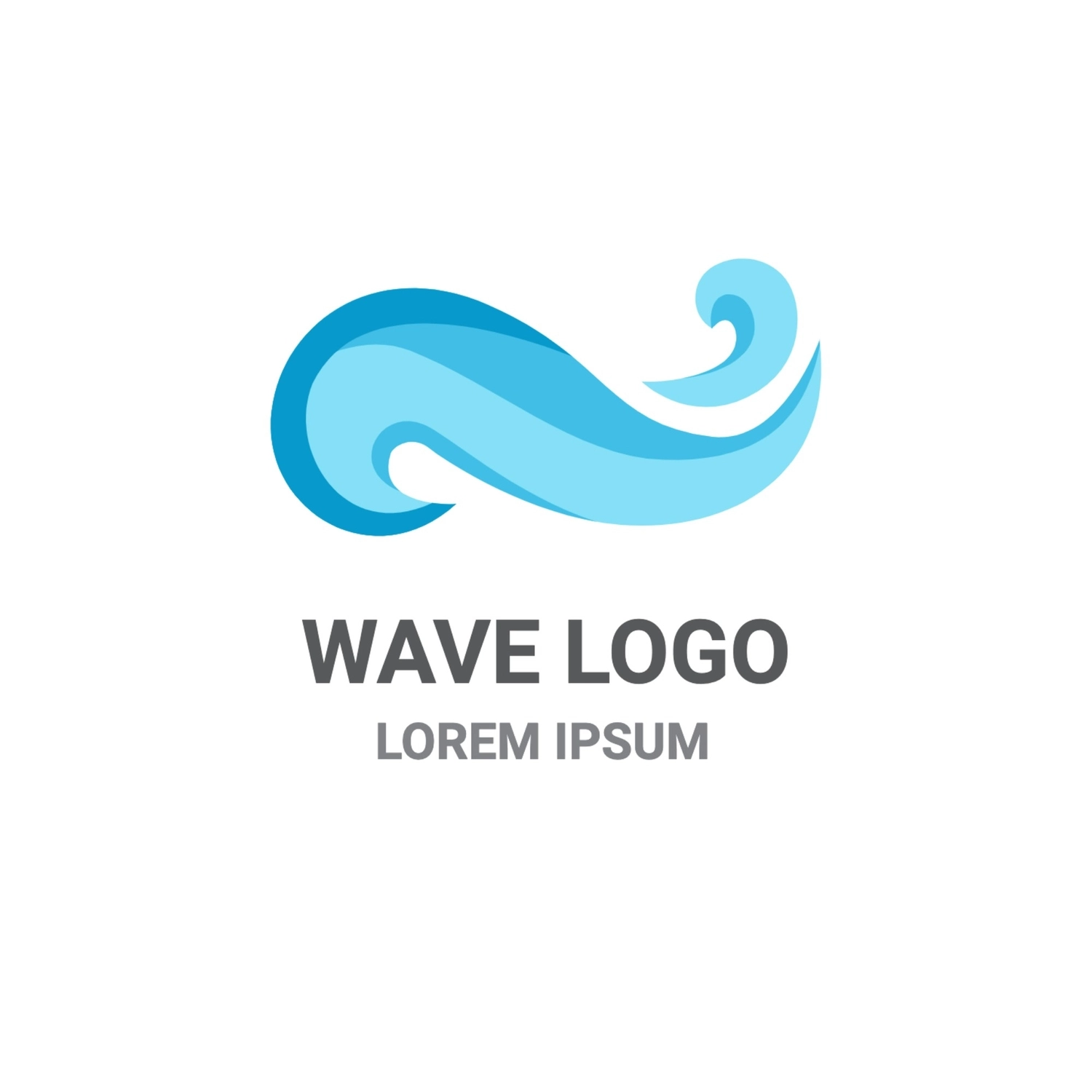 波のロゴ, ロゴ, ロゴマーク, ロゴタイプ, ロゴテンプレート