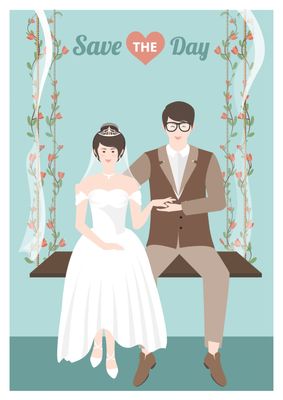 結婚式招待状, wedding, Courtesy, Poster, Poster template