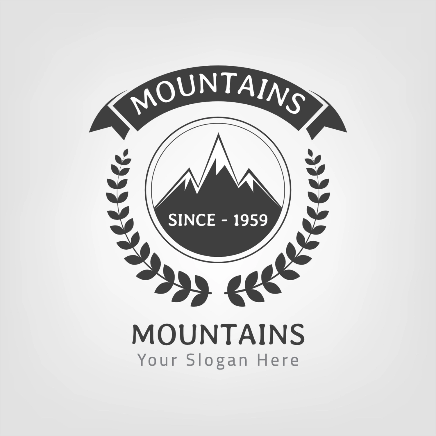 山のロゴ, おしゃれ, 作成, デザイン, ロゴテンプレート
