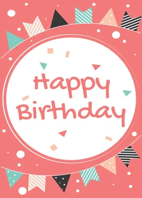 誕生日カード フラグ, birthday, Horizontal writing, Tiny, Birthday Card template