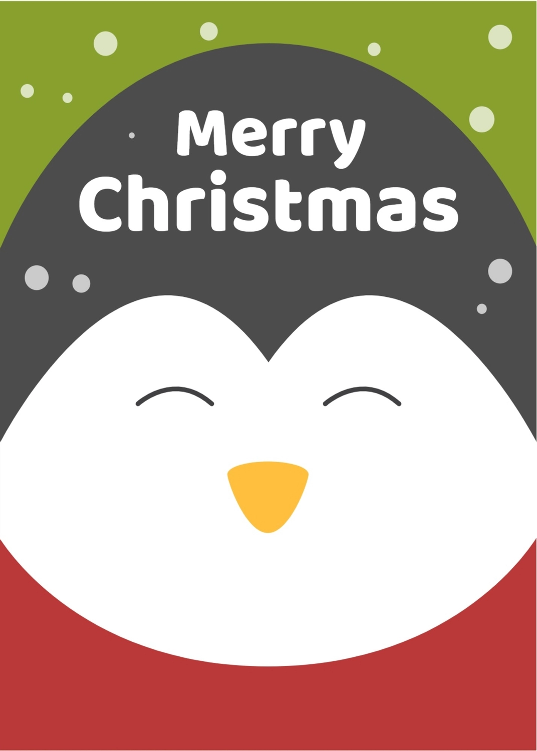 メリークリスマス　ペンギン, ペンギン, クリスマスカード, 作成, メッセージカードテンプレート