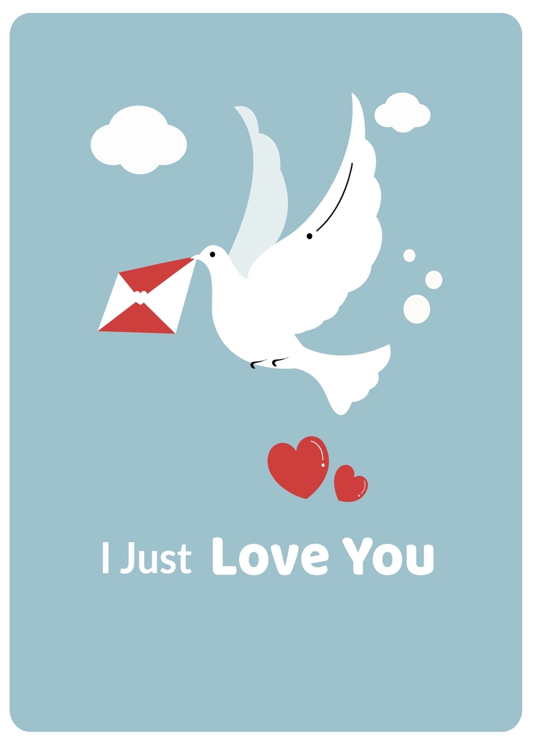 鳥と手紙のグリーティングカード, 封筒, 作成, デザイン, メッセージカードテンプレート