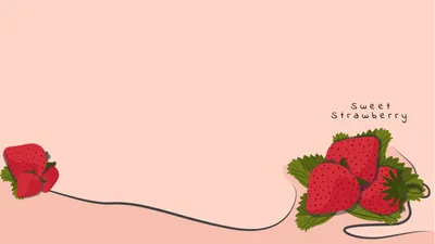 ストロベリー, Strawberry, Strawberry, Tiny, Zoom Virtual Background template