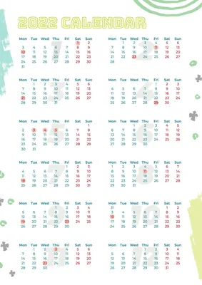 シンプルデザインのカレンダーの無料カレンダーテンプレート 6681 デザインac