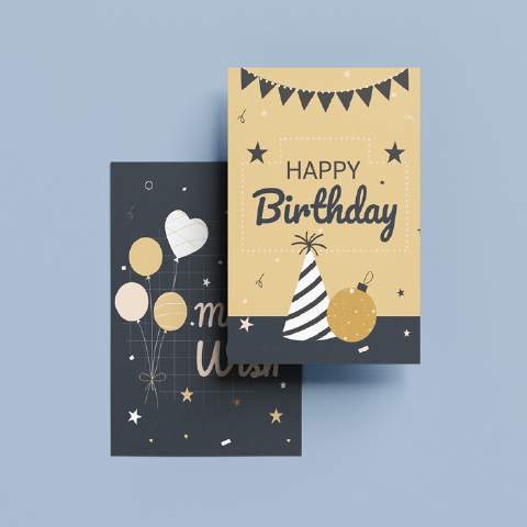 シンプルな誕生日カード, 誕生日カード, 誕生日カードテンプレート
